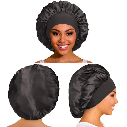 3 Pack Satin Bonnet Silk Hair Bonnet for Sleeping